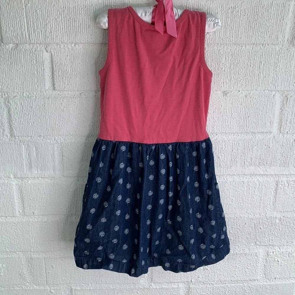 Hanna Andersson Pink Double Pocket Dress sz 5